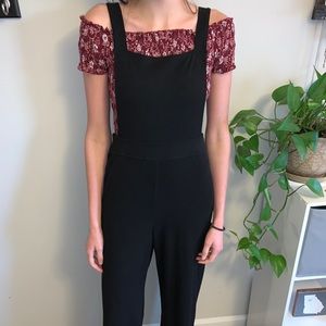 Long Black Overalls / Jumpsuit